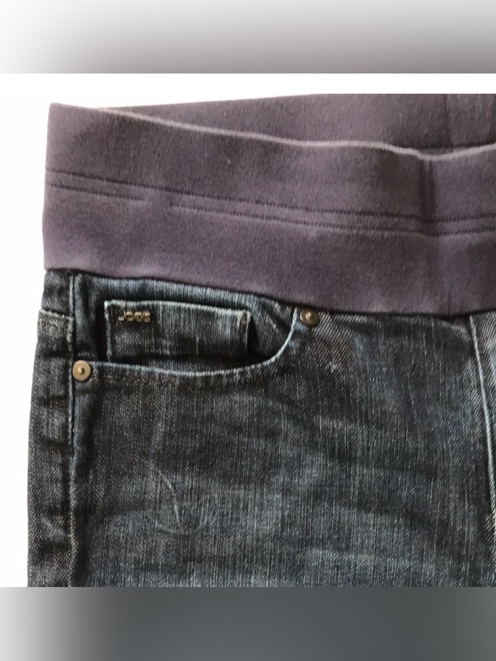 *4/$20* Joe’s Jeans Below the Belly Maternity Jeans, sz 28 - Picture 3 of 8
